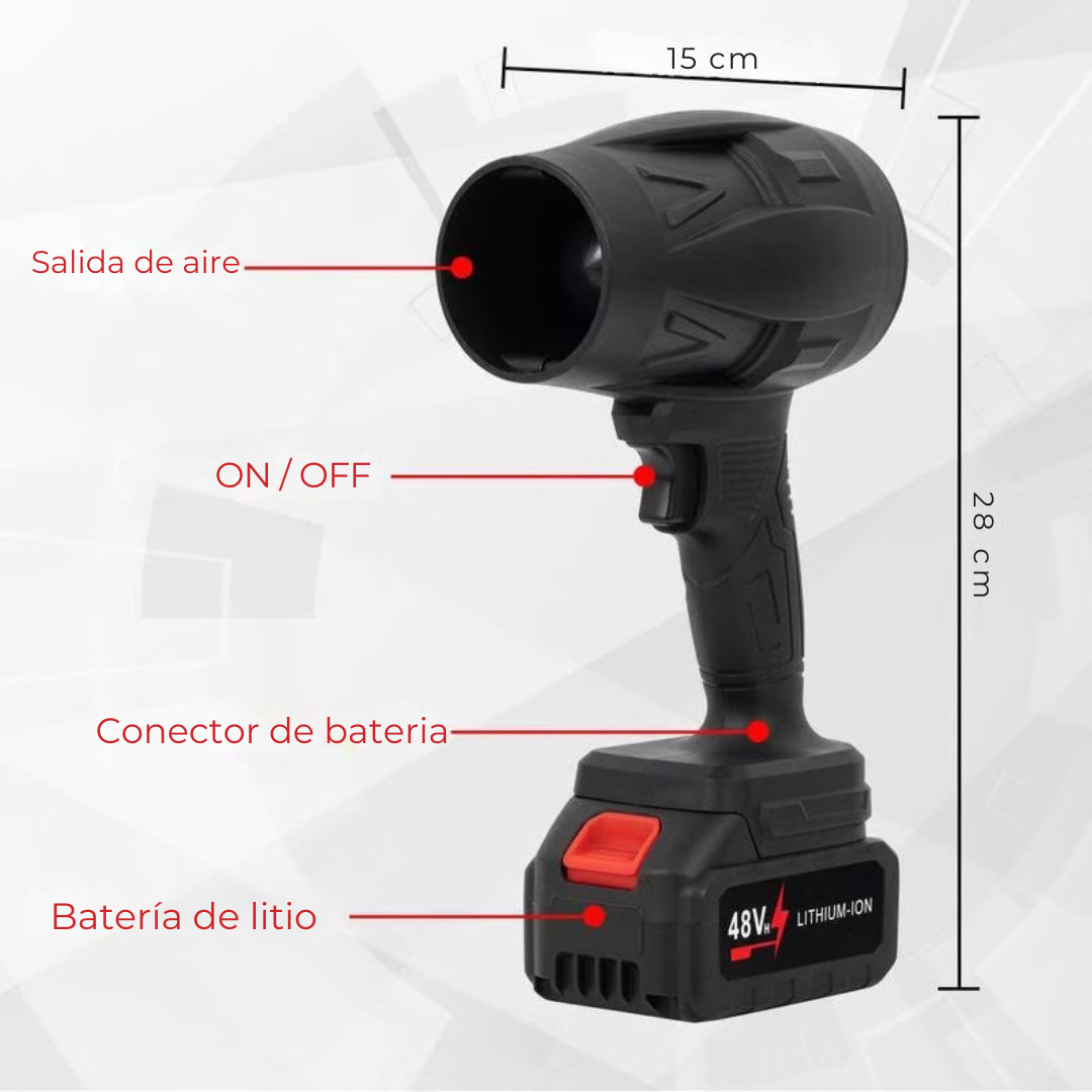 Turbo Jet Blower® - Soplador de aire super potente inalámbrico