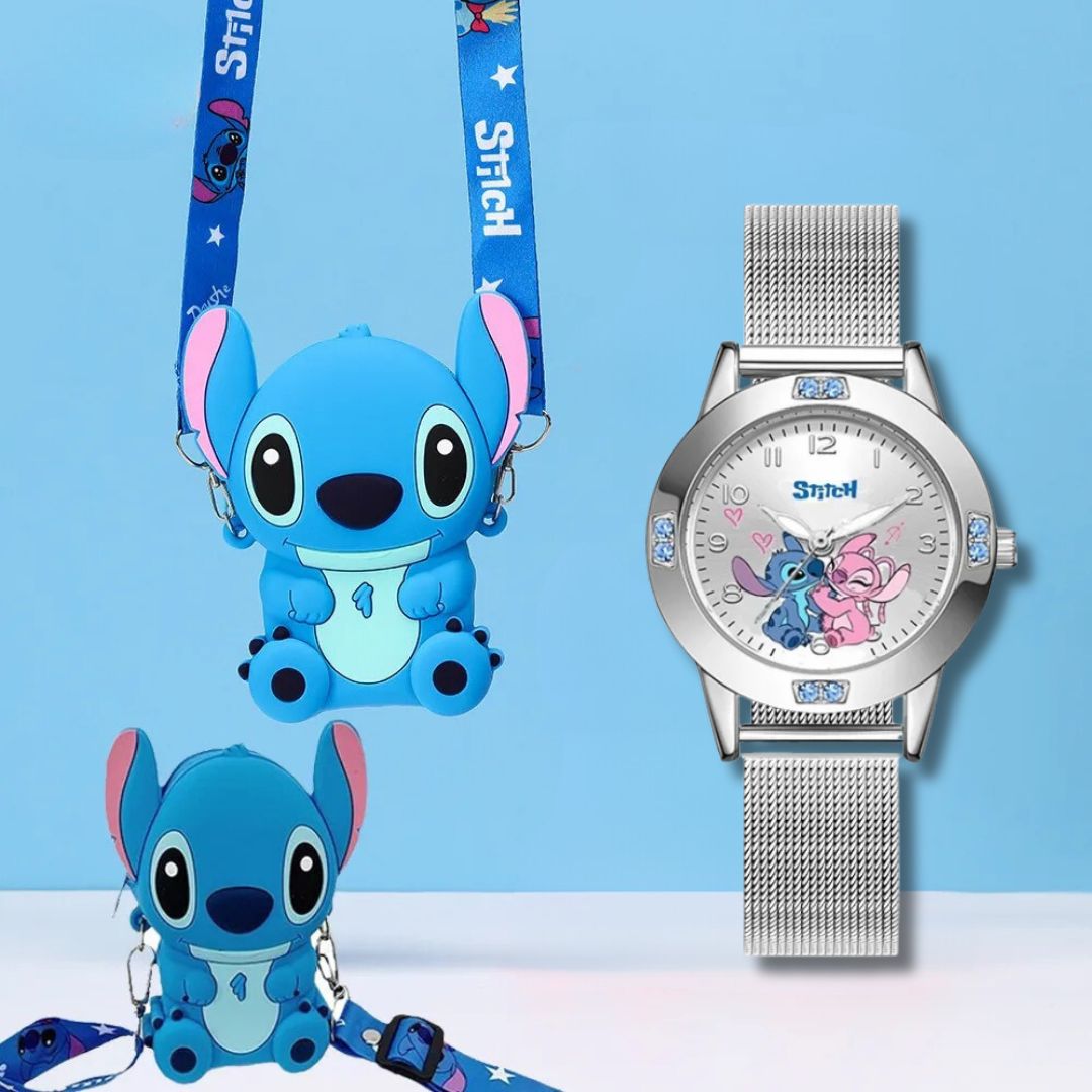 Kit Reloj Ohana + Stitch [Bolso de Regalo]