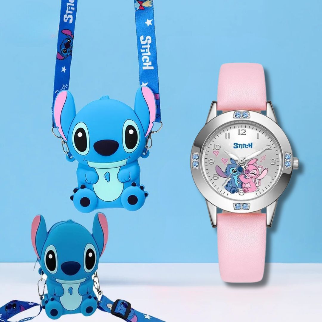 Kit Reloj Ohana + Stitch [Bolso de Regalo]