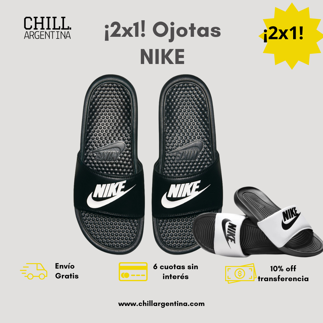 ¡2X1  Ojotas Nike Premium!