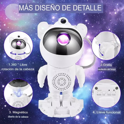 Astronauta Proyector De Galaxya