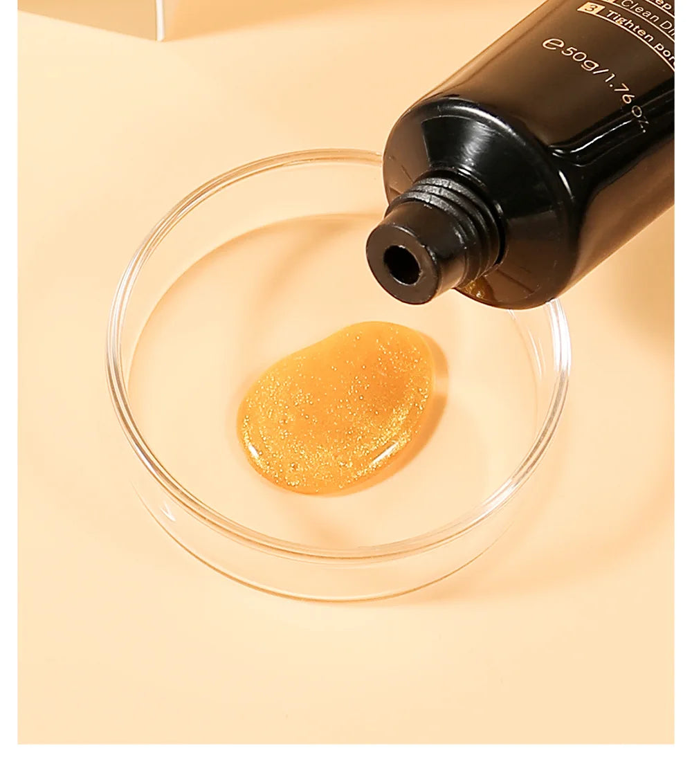 Máscara Facial de Peeling de Colágeno Activo de Caracol de Oro 24K - Hidratante y Control de Sebo