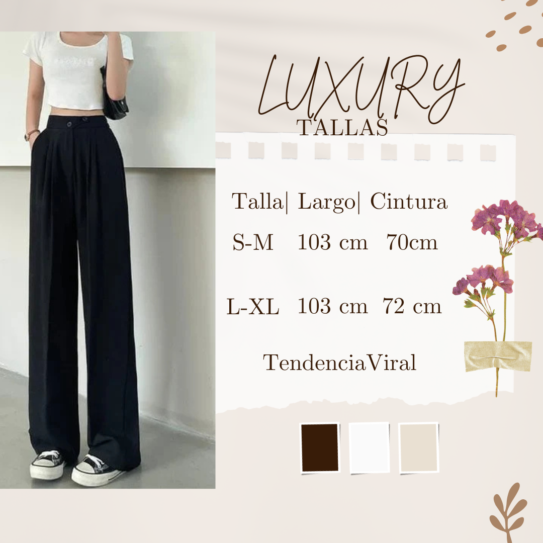 Pantalón Luxury - Piernas mas Largas y Delgadas #Tendencia #Moda